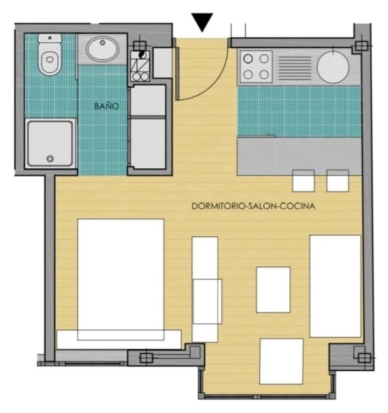 Estudio en calle Barón del Castillo de Chirel, 13 - Foto 12