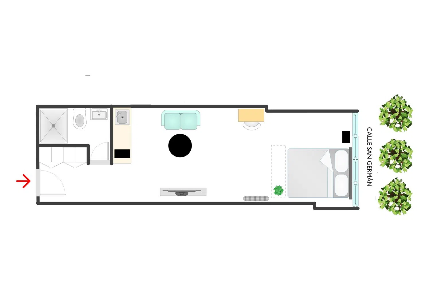 Estudio en calle de San Germán, 11 - Foto 8