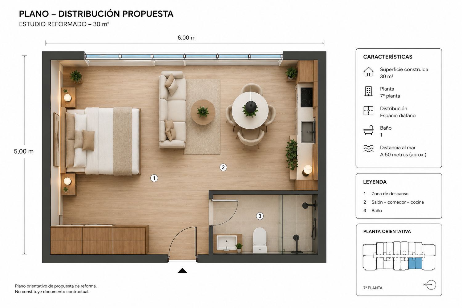 Estudio en Paseo Marítimo, 104, Fenals - Foto 2